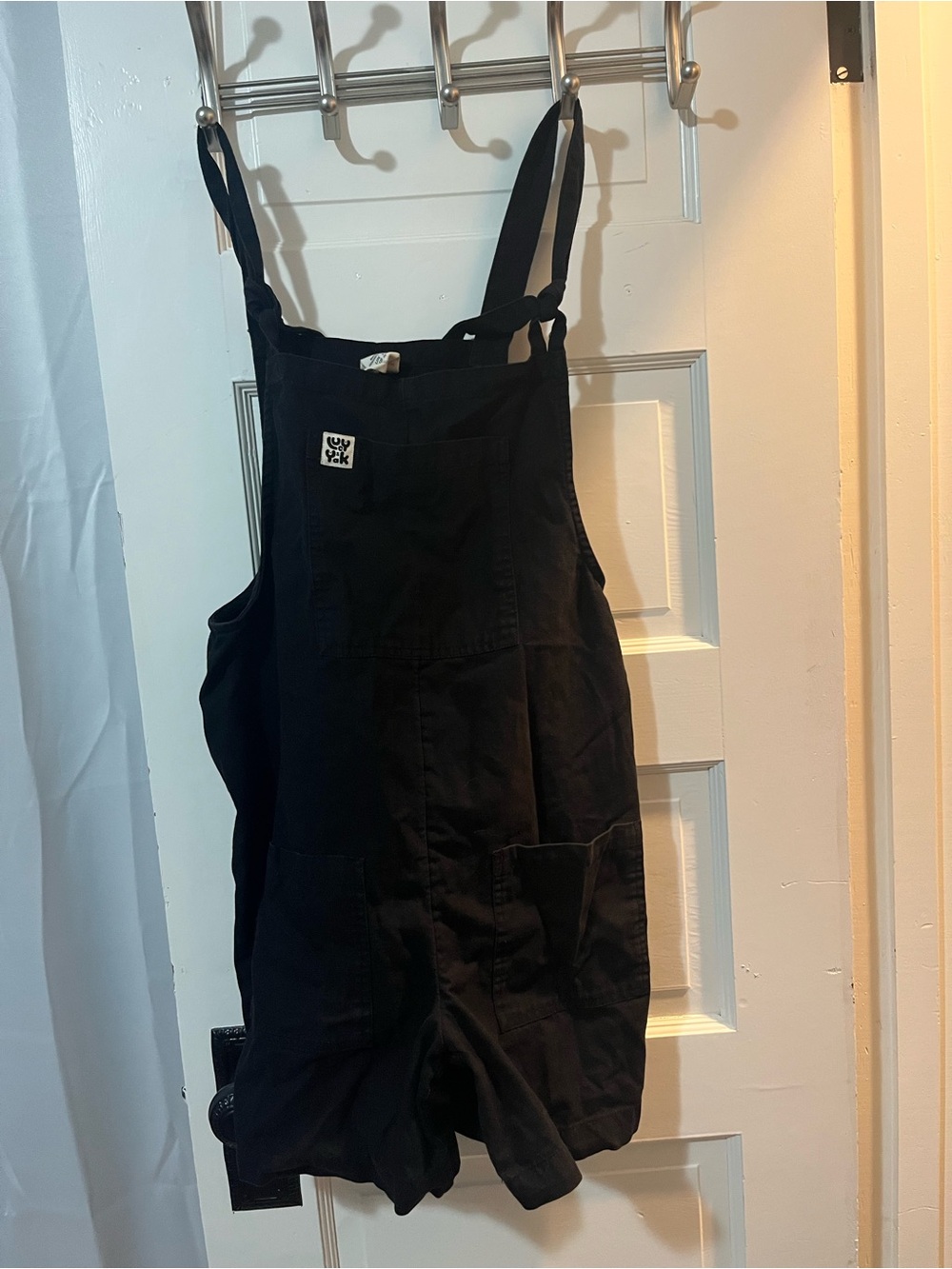 Lucy &Yak Black Shortalls Romper